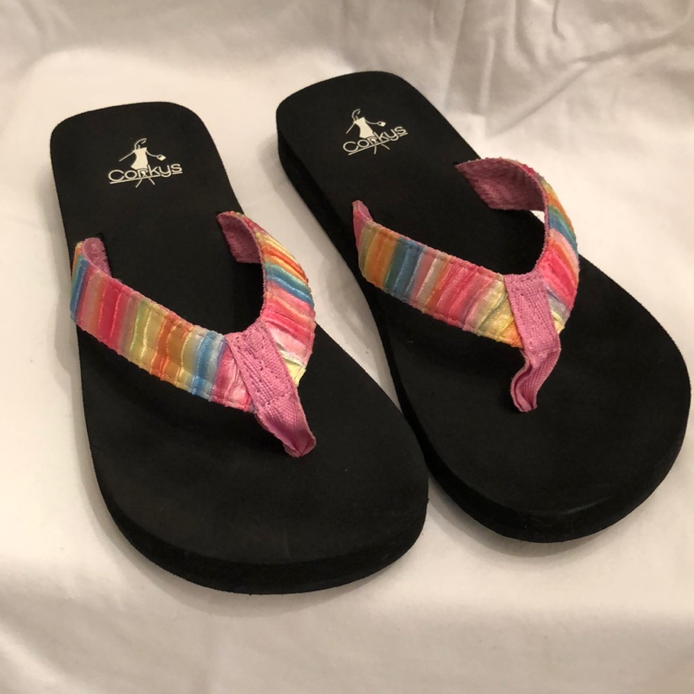 NWOT Girls’ Corkys Flip Flop Sandals Size 3